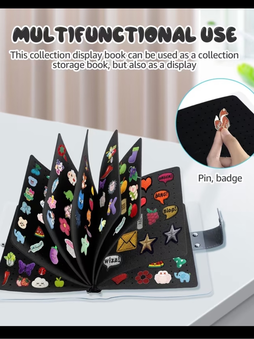 Black Pin Display Book - Multifunctional Organizer NEW